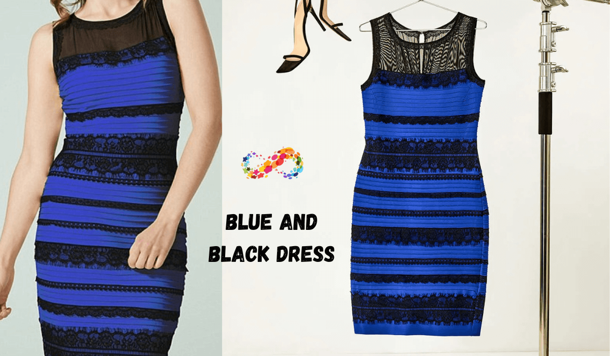 Blue and Black Dress