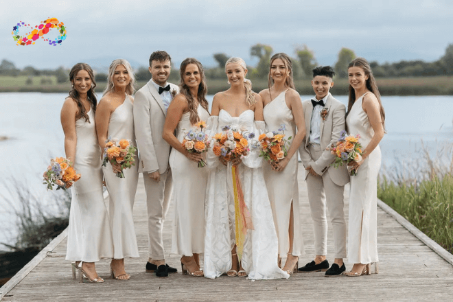 couple wedding guest outfits