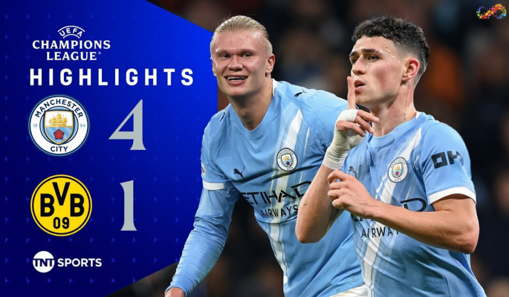 Man City Crush Dortmund, Secure UCL Top Spot